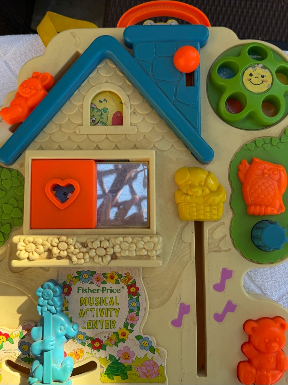 Fisher-Price Musical Activity Center Panel - Vintage 1985 Made in USA